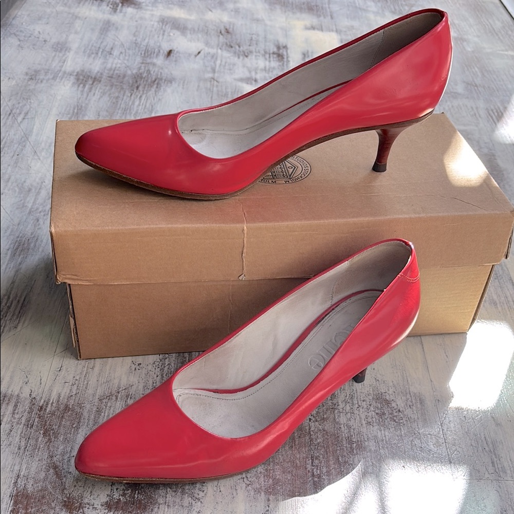 Acne studio coral pink heels